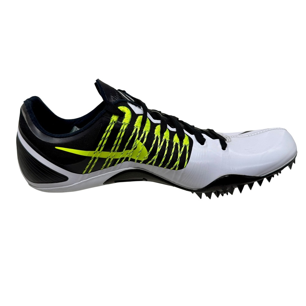 Nike Zoom Celar 5 Track Sprint Racing Spikes Shoes White Black Volt Us Men's 11 View 4